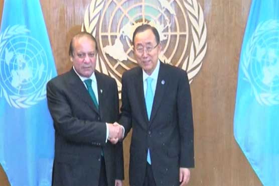 PM Nawaz told Hassan Rouhani and Ban Ki-moon about atrocities of Indian forces in Kashmir