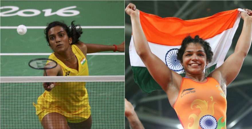 PV Sindhu and Sakshi Malik