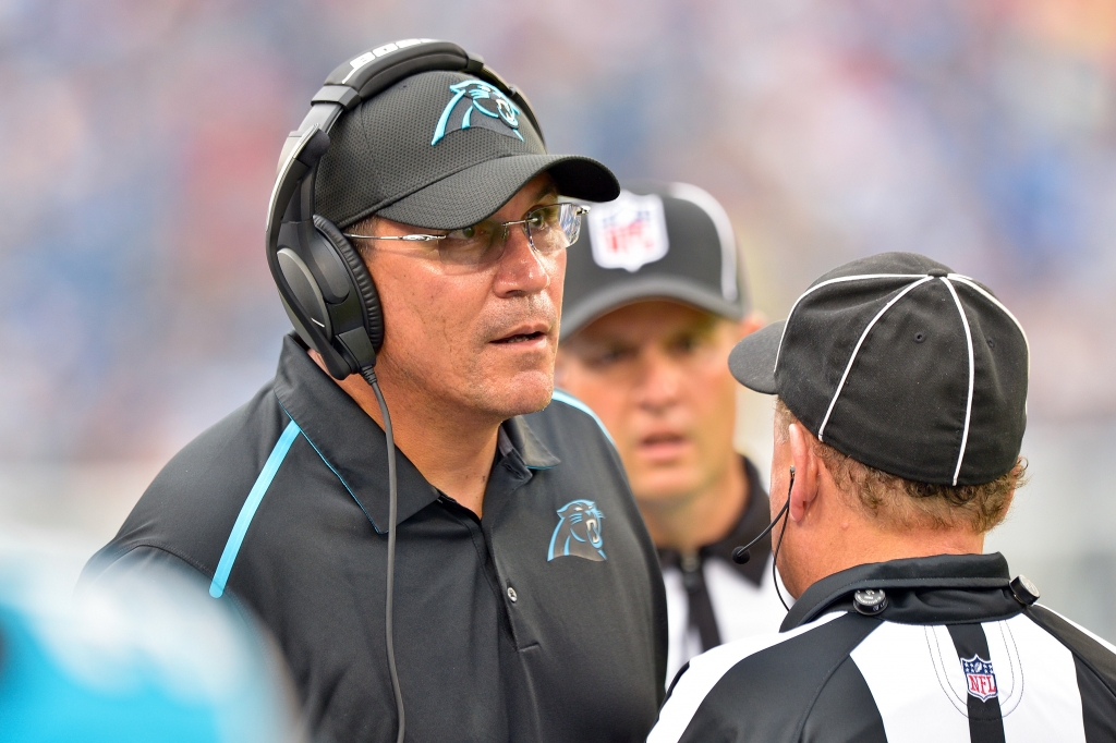 Aug 20 2016 Nashville TN USA Carolina Panthers head coach Ron Rivera during the second half against the Tennessee Titans at Nissan Stadium. Mandatory Credit Jim Brown-USA TODAY Sports