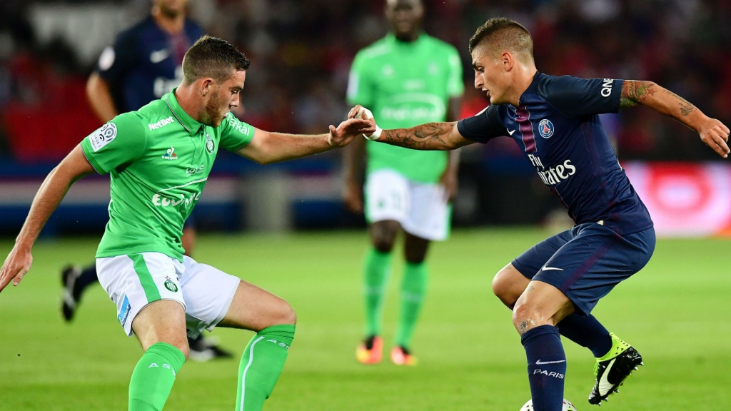 Paris Saint Germain 1-1 Saint-Etienne Last-minute Beric goal frustrates hosts