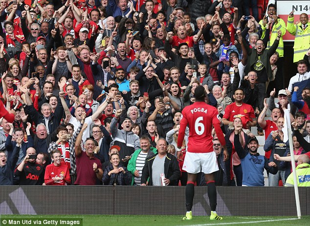 Paul Pogba said Manchester United's first-half display against Leicester was'almost perfect