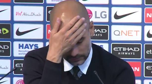 Pep Guardiola was not impressed with the question