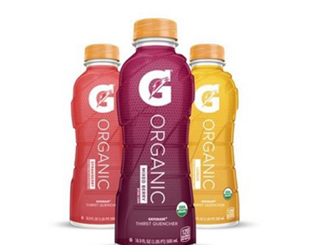 PepsiCo announced a new organic Gatorade product will be called'G Organic and will come in strawberry lemon and mixed berry flavors