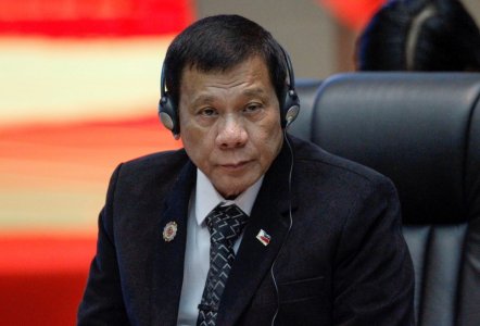 Philippines President Rodrigo Duterte attends the ASEAN Summit in Vientiane Laos