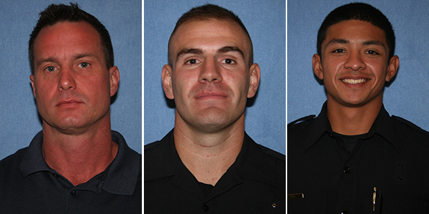 Phoenix Police Department			Left to right Jason E. McFadden Michael J. Carnicle and Richard G. Pina