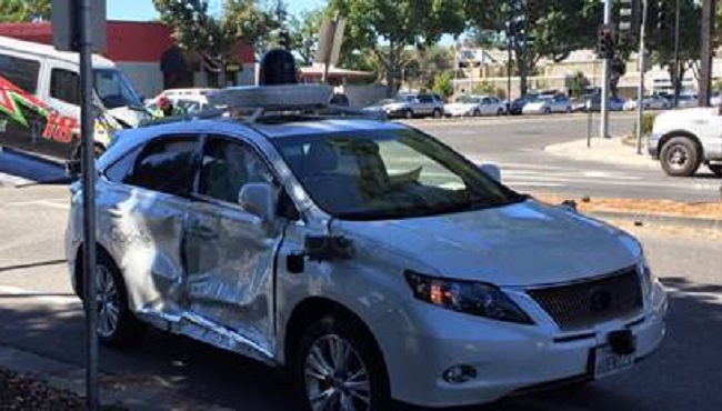 Google Self-Driving Car Involved In Mountain View Crash