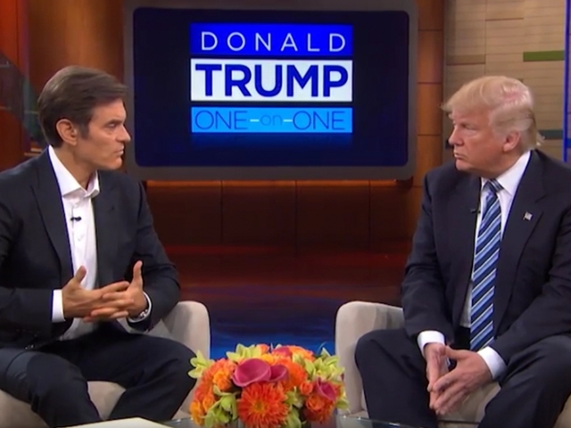 Dr. Oz says Trump will appear on his show and talk about his medical status