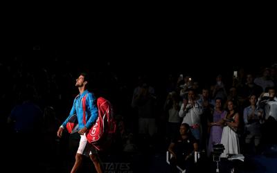 Novak Djokovic continues his U.S. Open title defense against Gael Monfils in the semifinals tonight