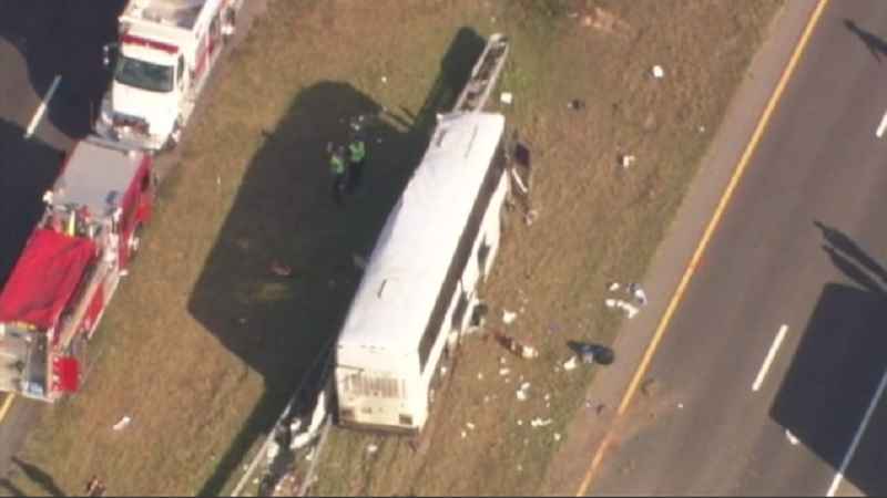 Several people died when a charter bus crashed near Rockingham North Carolina Sept. 17 2016