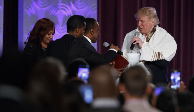 Trump Preaches Unity Message in Detroit Church, Says Our Nation Is 'Too Divided'