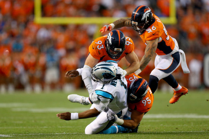 Panthers Upset With Multiple Uncalled Helmet-to-Helmet Broncos Hits on Cam Newton