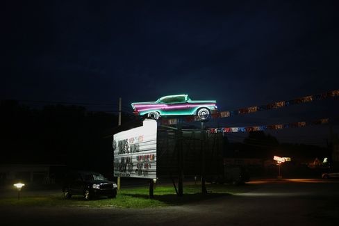 A Drive In Movie Theater As Consumer Confidence Falls