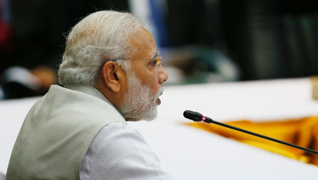 Indian Prime Minister Narendra Modi delivers his statement at the start of the ASEAN-India summit | AP