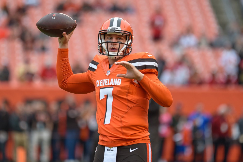 13 December 2015 Cleveland Browns Quarterback Austin Davis  in action during a NFL game between the San Francisco 49ers and the Cleveland Browns at First Energy Stadium in Cleveland OH