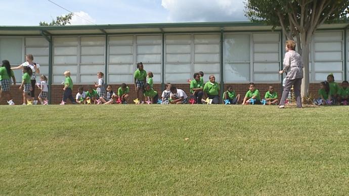 Pinwheels and Peace at St. Patrick School