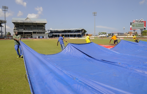 Play abandoned in the final Test between West Indies and India at Trinidad's Queen's Park Oval. India win the series 2-0