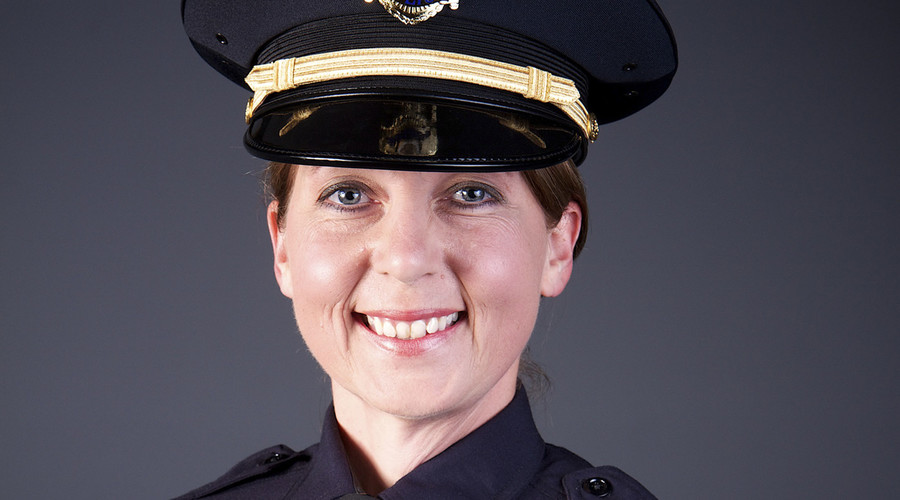 Officer Betty Shelby of the City of Tulsa Police Department in Tulsa Oklahoma is shown in this undated