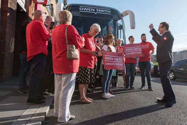 Pontypridd is where Owen Smith launched his campaign's battle bus