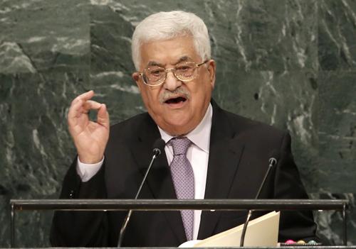 President Mahmoud Abbas of Palestine addresses the 71st United Nations General Assembly in Manhattan New York US on Thursday