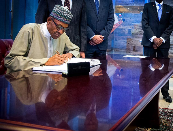 President Buhari Climate Change Agreement