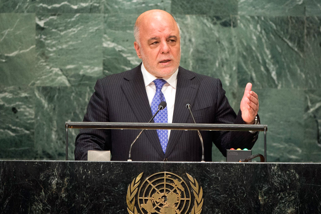 Prime Minister Haider Al Abadi of Iraq addresses the general debate of the General Assembly’s seventy first session. UN