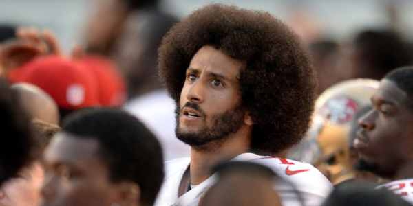 Colin Kaepernick at a football game