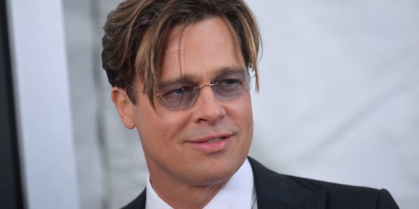 Brad Pitt 'The Big Short&#039 film premiere wearing sunglasses and smiling