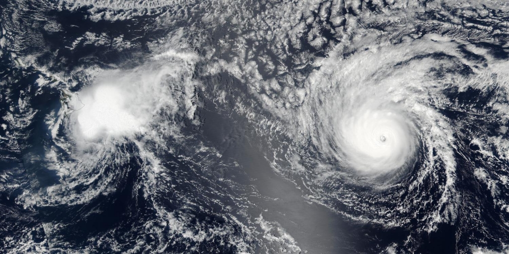 NASA sees a weaker Tropical Storm Madeline passing south of Hawaii's Big Island