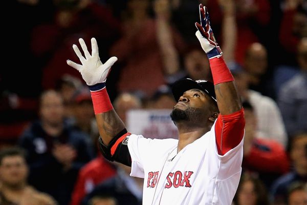 David Ortiz of the Boston Red Sox celebrates