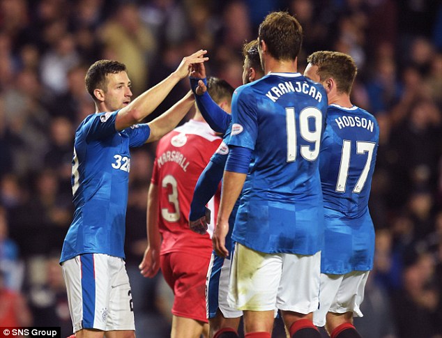 Rangers eased into the semi-finals by thrashing Queen of the South 5-0