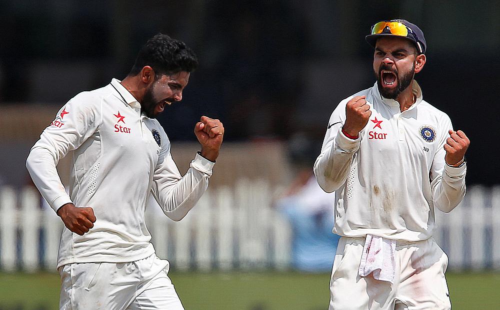 Ravindra Jadeja picked a five-wicket haul for India