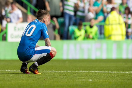 Evening Times Rangers winger Barrie Mc Kay after the 5-1 defeat to Celtic on Saturday