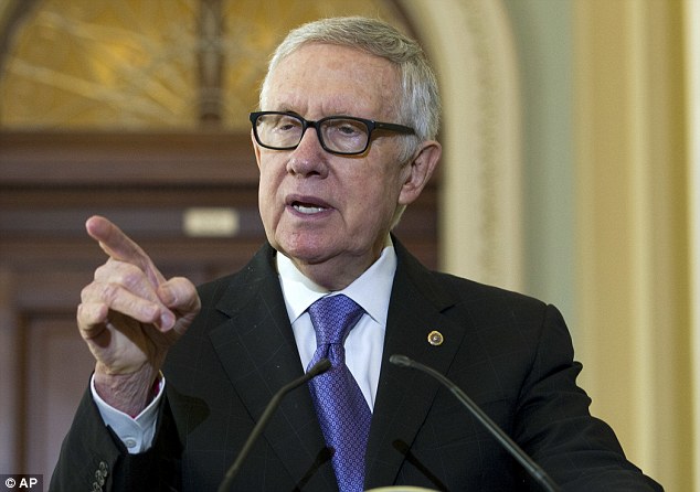 Senate Majority Leader Harry Reid punched back at Donald Trump Friday saying'I've dealt with tougher opponents than him' after Trump made fun of his injury during a recent interview