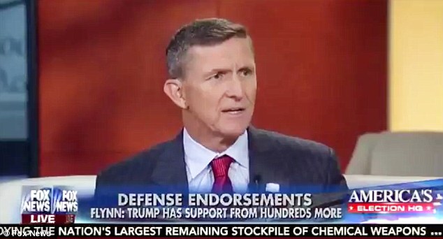 Retired Lt. Gen. Michael Flynn is backing Donald Trump's assertion that military generals have been turned to'rubble under President Obama