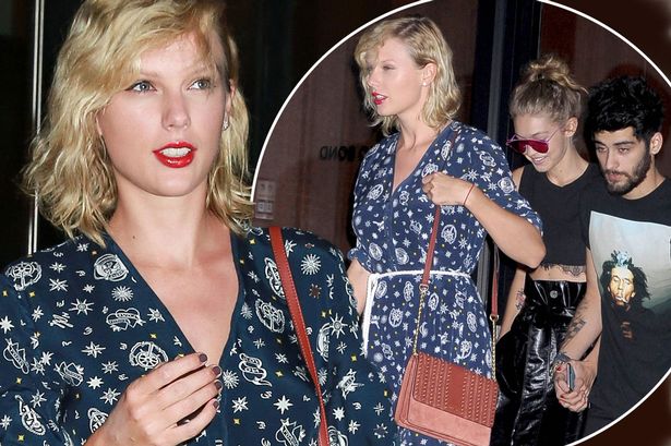 Taylor Swift Gigi Hadid and Zayn Malik out and about New York USA