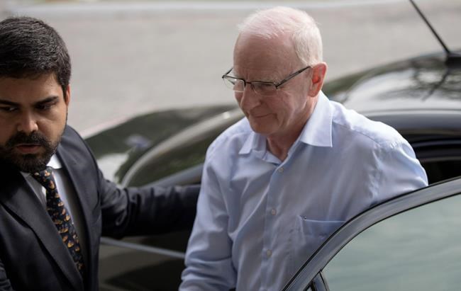 Ireland's Olympic Council President Patrick Hickey arrives to a police station in Rio de Janeiro Brazil Tuesday Sept. 6 2016. The high-ranking Olympic official is declining to answer police questions related to alleged ticket scalping during last