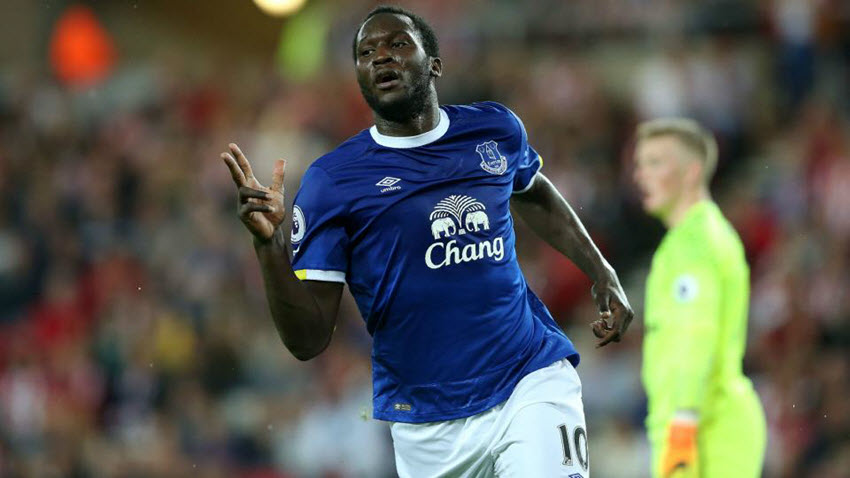 Romelu Lukaku ended a wait of 1,139 minutes for a competitive Everton goal by scoring