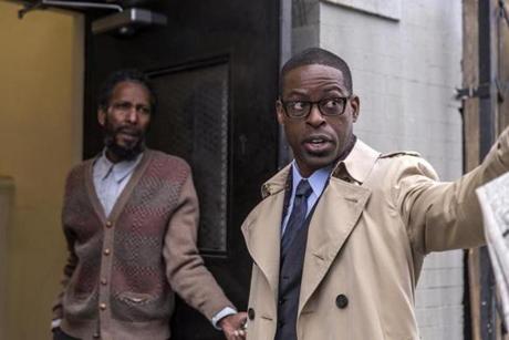 Ron Cephas Jones and Sterling K. Brown in “This Is Us.”