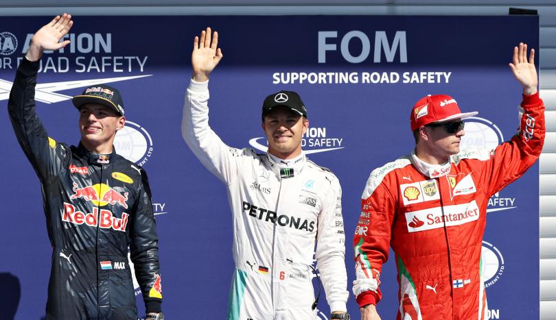 Nico Rosberg Max Verstappen Kimi Raikkonen