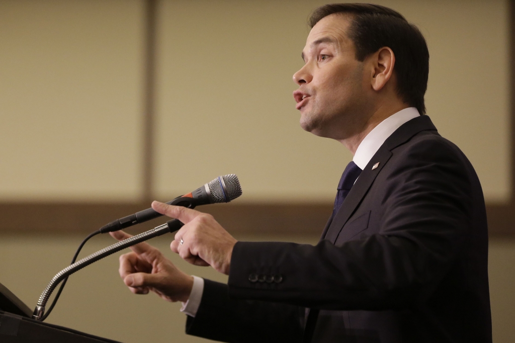 Congress 2016 Florida Sen. Marco Rubio R-Fla. speaks to supporters at a primary election party on Tuesday in Kissimmee Fla