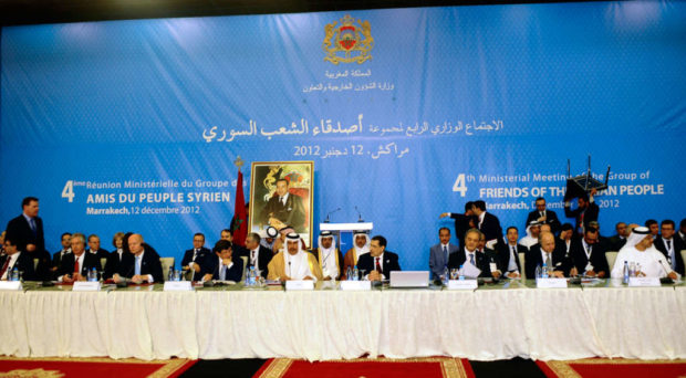 The fourth meeting of the Friends of Syria group opened on 11 December 2012 in Marrakesh Morocco