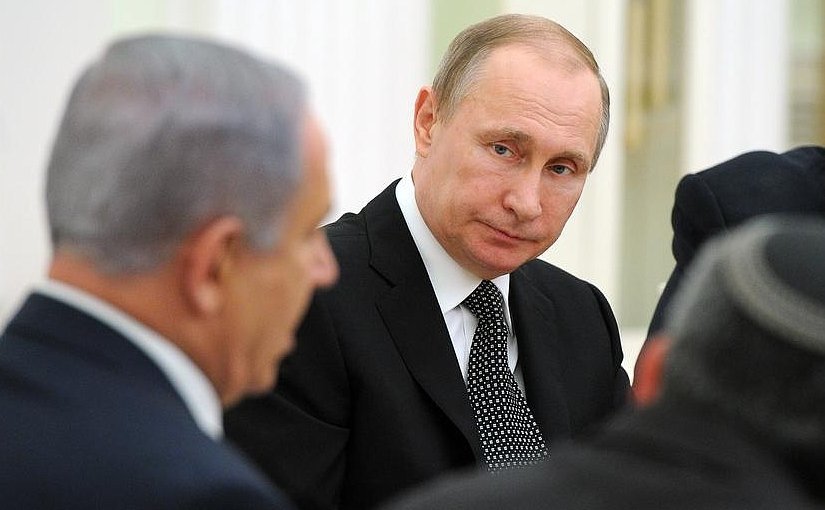 Russia's Vladimir Putin and Israel's Benjamin Netanyahu