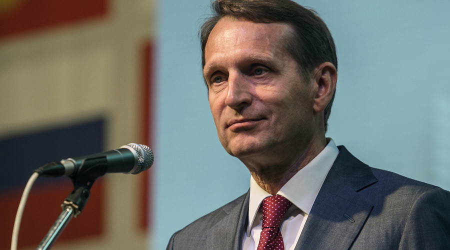 Russian State Duma Speaker Sergei Naryshkin