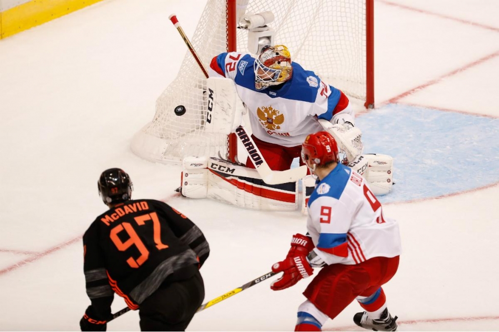 Russian goalie Sergei Bobrovsky made 42 saves