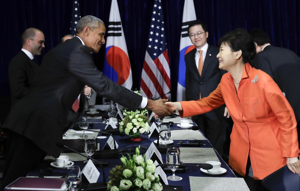 Obama South Korean President Park Geun-hye