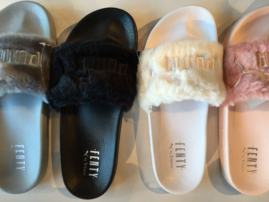 SLIDE INTO FALL Rihanna's Fenty x Puma faux-fur slides