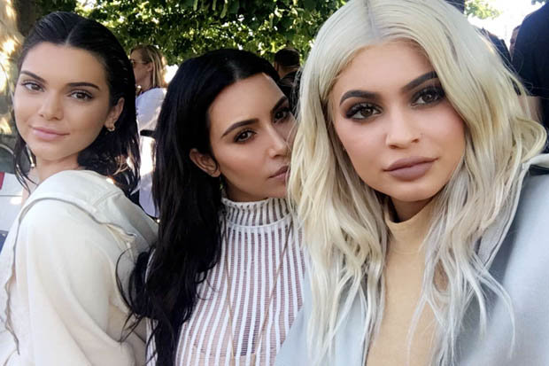 SNAPCHAT    
     YEEZY BABES The Kardashian  Jenner clan were out in force for the fashion expos