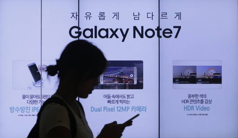 Samsung to halt Galaxy Note 7 sales due to exploding batteries