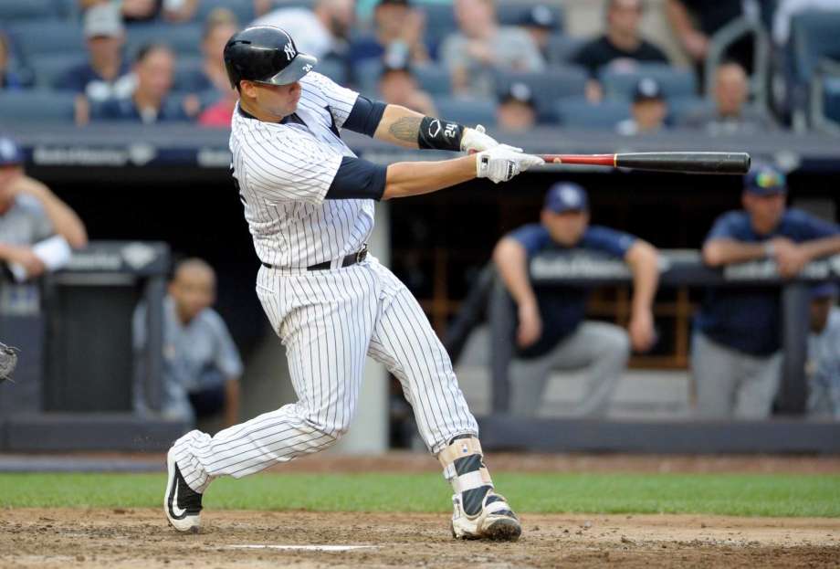 New York Yankees Gary Sanchez hits a home run during the sixth inning of a baseball game against the Tampa Bay Rays Saturday Sept. 10 2016 at Yankee Stadium in New York. ORG XMIT NYY109