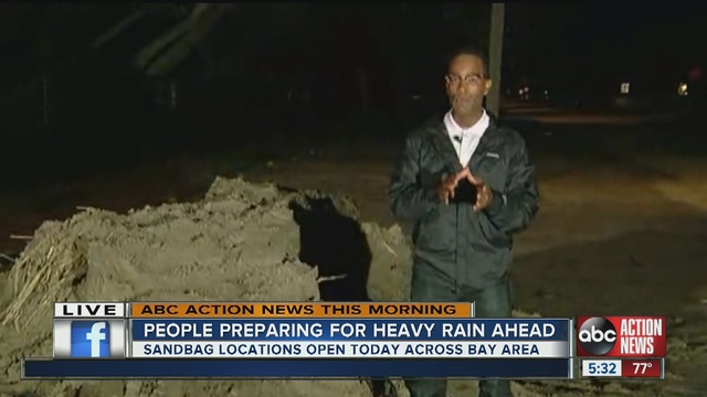 Sandbag locations have opened up across the Tampa Bay area in preparation for heavy rainfall.                      WFTS